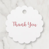 Floral Waterverf Ice Cream en Redberry Bedankjes Labels (Achterkant)