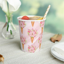 Floral Waterverf Ice Cream