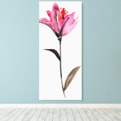 Floral Waterverf II Canvas Afdruk (Insitu (Houten vloer))