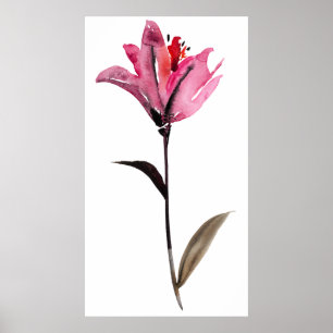 Floral Waterverf II Poster