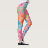 Floral waterverf in roze leggings (Rechts)