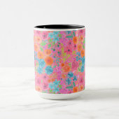 Floral waterverf in roze mok (Midden)