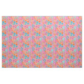 Floral waterverf in roze stof (Fat Quarter)