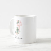 Floral Waterverf Initiaal Mok - J (Voorkant links)