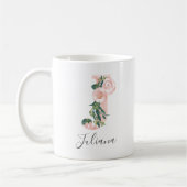 Floral Waterverf Initiaal Mok - J (Links)