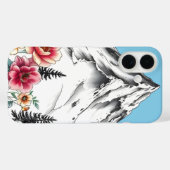 Floral Waterverf iPhone 16 Hoesje (Achterkant (horizontaal))