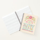 Floral Waterverf Journal Notitieboek (Binnen)