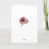 Floral Waterverf Jubileum Kaart (Achterkant)