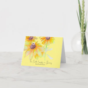 Floral-Waterverf Kaart