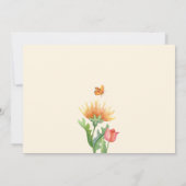 Floral-waterverf Kaart (Achterkant)