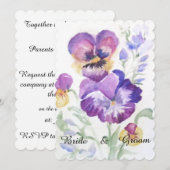 Floral waterverf kaart (Voorkant / Achterkant)