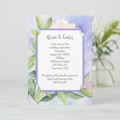 Floral Waterverf Kaart (Staand voorkant)