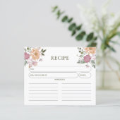 Floral Waterverf, Keukenkaart (Staand voorkant)