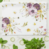 Floral Waterverf Kitchen Towel Theedoek (Gevouwen)
