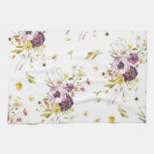 Floral Waterverf Kitchen Towel Theedoek (Horizontaal)