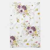 Floral Waterverf Kitchen Towel Theedoek (Verticaal)
