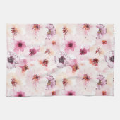 Floral Waterverf Kitchen Towel Theedoek (Horizontaal)