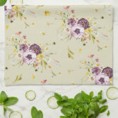 Floral Waterverf Kitchen Towel Theedoek (Gevouwen)
