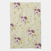 Floral Waterverf Kitchen Towel Theedoek (Verticaal)