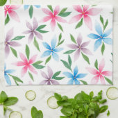 Floral Waterverf Kitchen Towel Theedoek (Gevouwen)