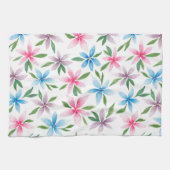 Floral Waterverf Kitchen Towel Theedoek (Horizontaal)