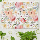 Floral Waterverf Kitchen Towelen Theedoek (Gevouwen)