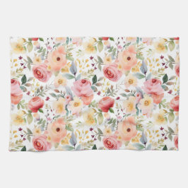 Floral Waterverf Kitchen Towelen Theedoek