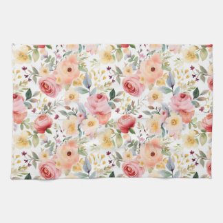 Floral Waterverf Kitchen Towelen Theedoek