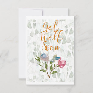 Floral Waterverf krijgt snel een flat notebook Kaa Notitiekaartje