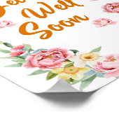 Floral Waterverf krijgt snel Poster (Hoek)