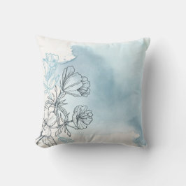 Floral-Waterverf Kussen