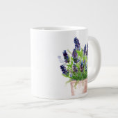 Floral Waterverf Lavender Grote Koffiekop (Voorkant rechts)
