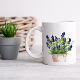 Floral Waterverf Lavender Grote Koffiekop