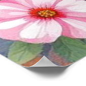 Floral Waterverf Luiaards 1 Poster (Hoek)