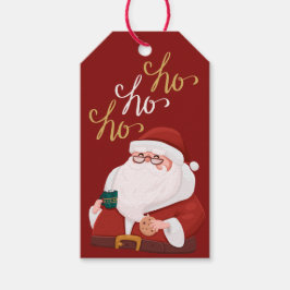 Floral Waterverf Merry kerstkerstkerstcadeauLabels Cadeaulabel