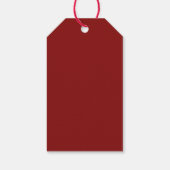 Floral Waterverf Merry Kerstmis snoep Gift Labels Cadeaulabel (Achterkant)