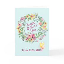 Floral Waterverf met eerste Moederdag