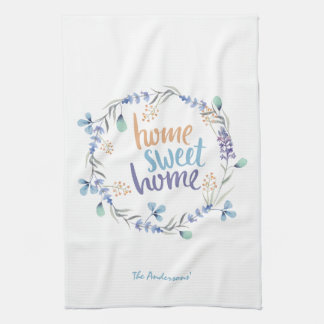 Floral Waterverf met startpunt Theedoek