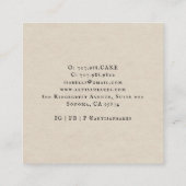 Floral Waterverf Mixer Baker Bakery Visitekaartje (Achterkant)