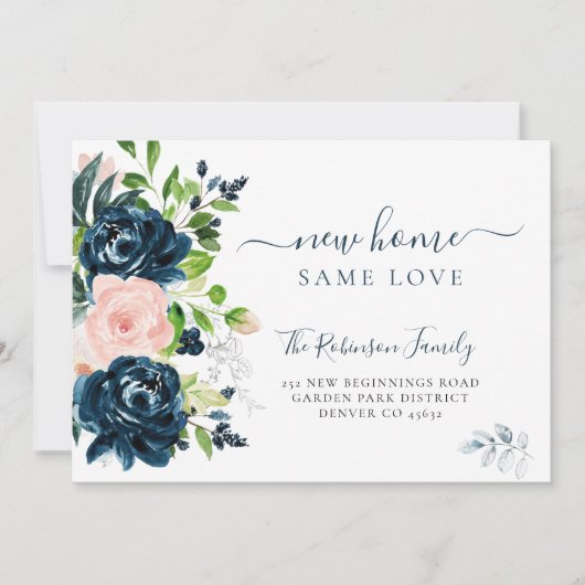 Floral waterverf modern aankondiging (Voorkant)