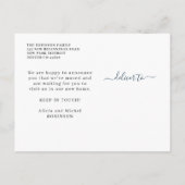 Floral waterverf modern aankondigingskaart (Achterkant)