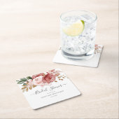 Floral Waterverf Modern Flowers Vrijgezellenfeest Kartonnen Onderzetters (Insitu)