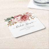 Floral Waterverf Modern Flowers Vrijgezellenfeest Kartonnen Onderzetters (Schuin)