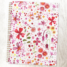 Floral Waterverf modern patroon Planner