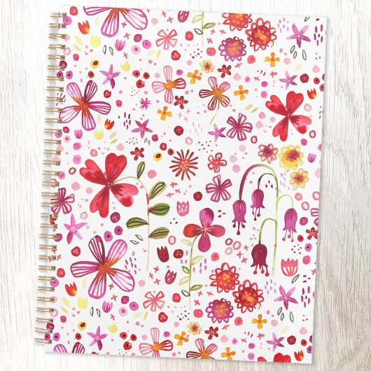 Floral Waterverf modern patroon Planner