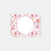 Floral Waterverf modern patroon Post-it® Notes (Voorkant)