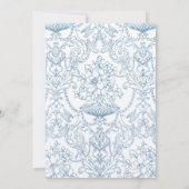 Floral waterverf Modern Typografie bruiloft Kaart (Achterkant)