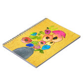 Floral waterverf moderne bloemenkunst notitieboek (Linkerzijde)