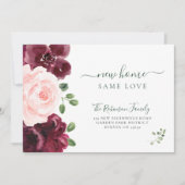 Floral waterverf moderne elegant aankondiging (Voorkant)