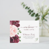 Floral waterverf moderne elegant aankondigingskaart (Staand voorkant)